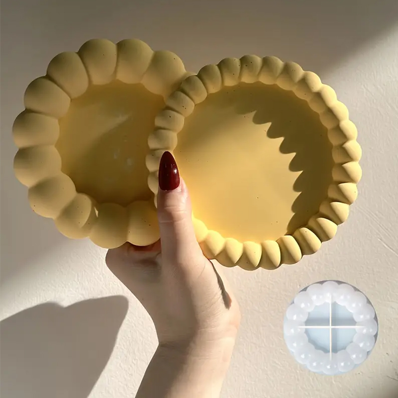 Coaster Mold Round - Diy Ronde Bubble Tray Coaster Siliconen