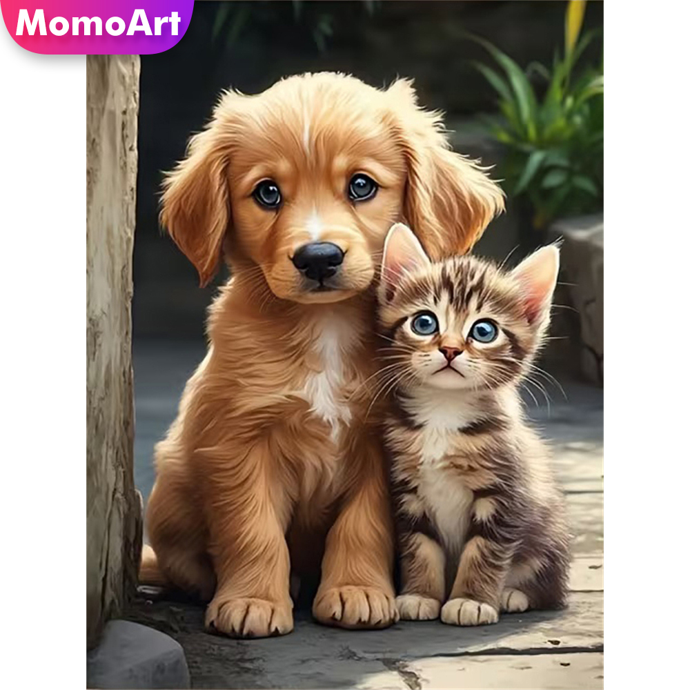Resin Craft For Beginners - Momoart diamant borduurwerk hond dier schilderij