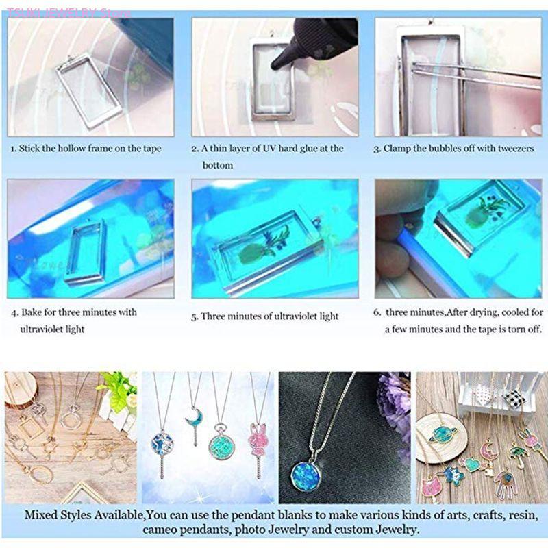 62KE 10x/set gouden honingraat - Bezels Set Pendant recensie en prijs