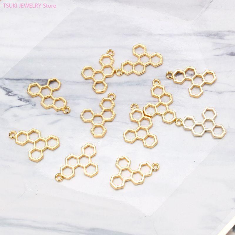 62KE 10x/set gouden honingraat - Bezels Set Pendant recensie en prijs