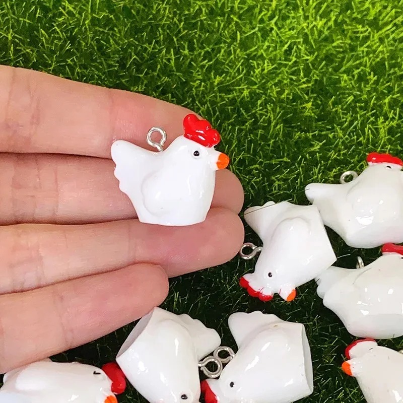 10 stuks schattige mini 3D kip - Resin Craft Supplies recensie en prijs