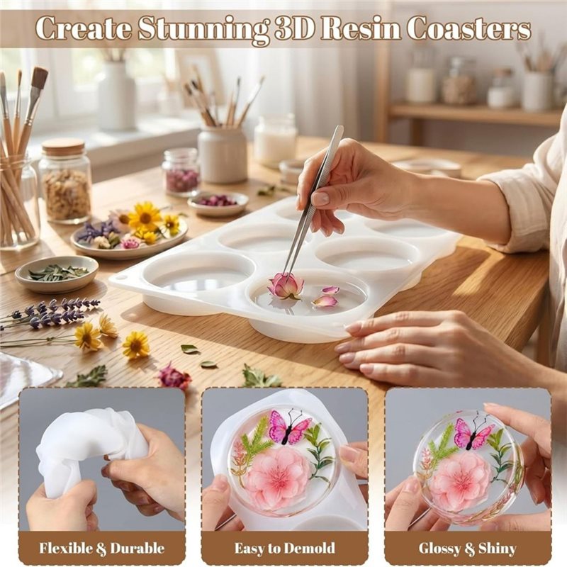 [ABFI!】 Harsmallen voor doe-he - Coaster Mold Round recensie en prijs