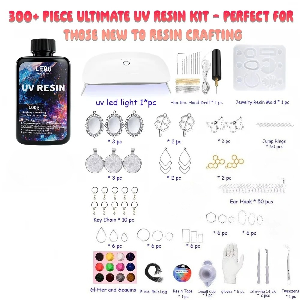 300-delige UV-harsset, 100g tr - Epoxy Uv Resin Kit recensie en prijs