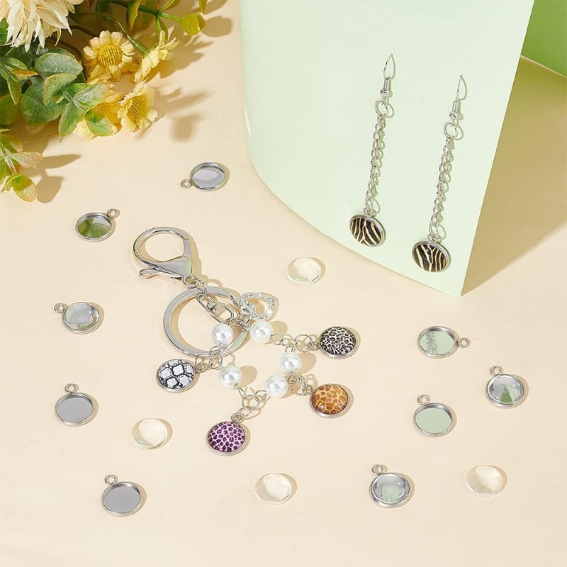 50 sets hanger cabochon sierad - Bezels Set Pendant recensie en prijs